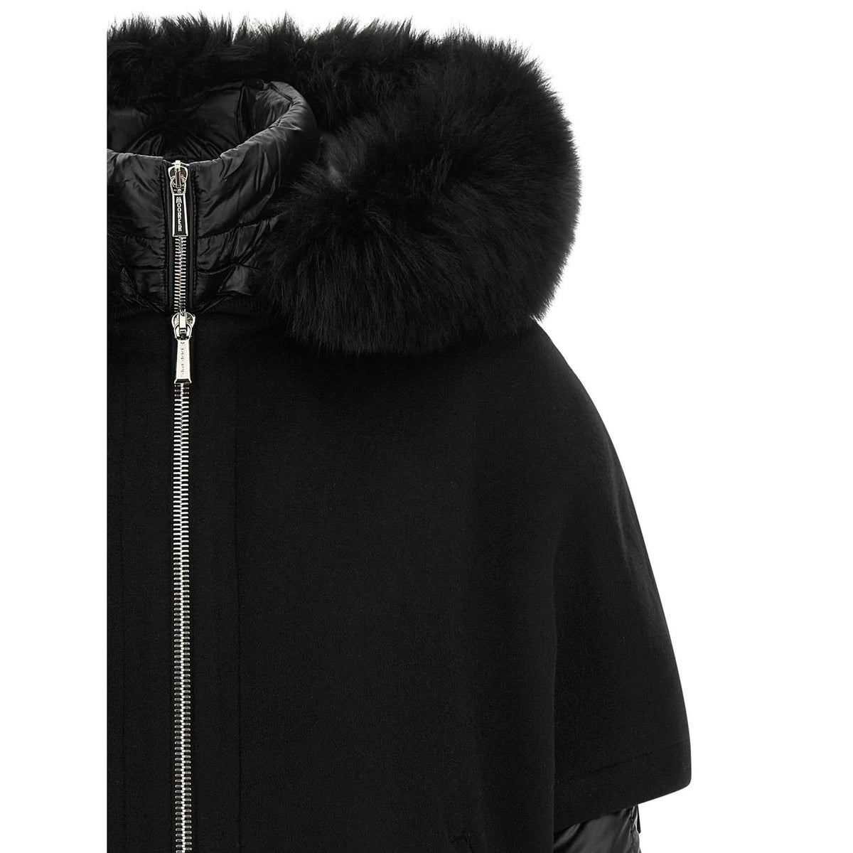 MooRER Black Wool Shell Jacket