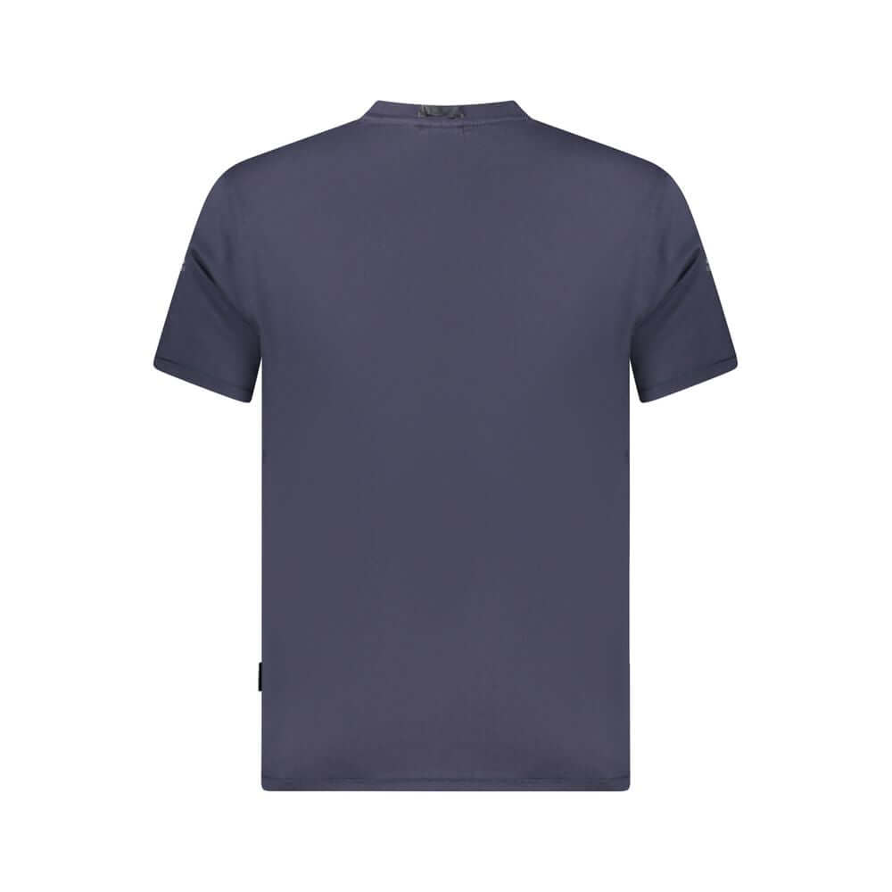 Napapijri Blue Organic Cotton Men T-Shirt