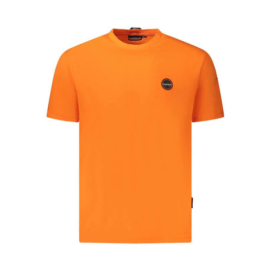 Napapijri Orange Cotton Men T-Shirt