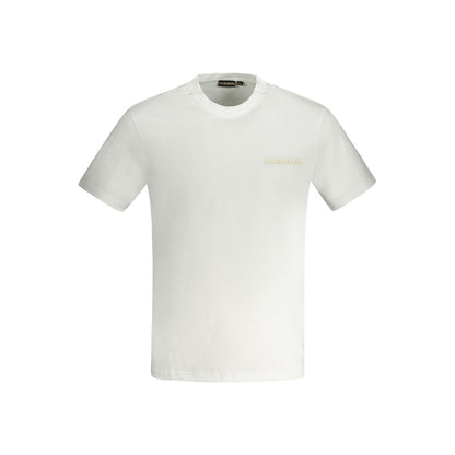 Napapijri White Cotton Men's T-Shirt