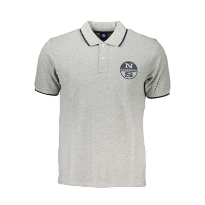 North Sails Brown Cotton Men Polo Shirt
