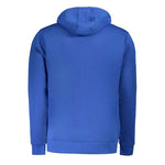 Norway 1963 Blue Cotton Men Sweater with Hood and Pockets