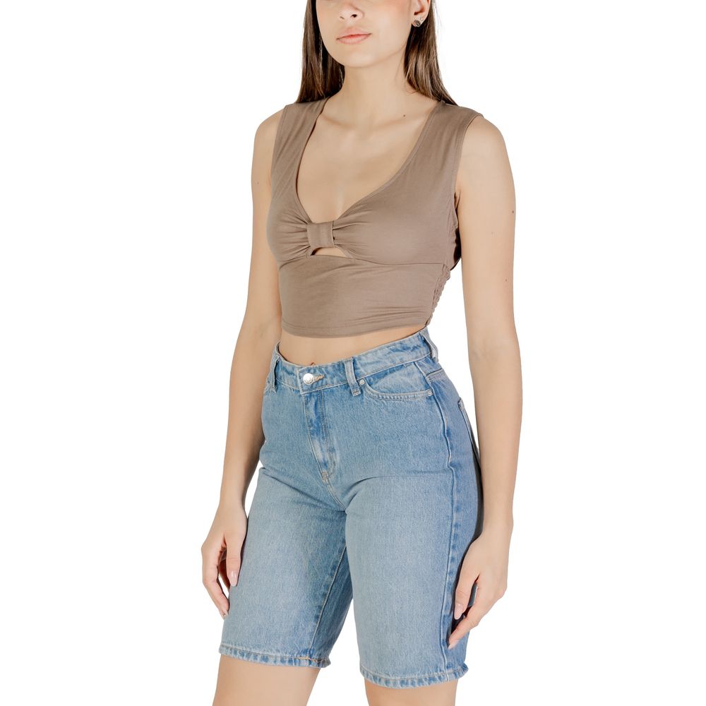 Only Brown Viscose Top