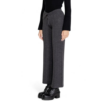 Only Gray Marabou Casual Pants