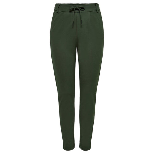 Only Green Viscose Casual Pants