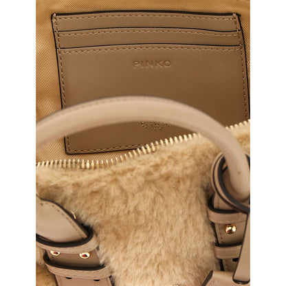 PINKO Gray Polyester Handbag