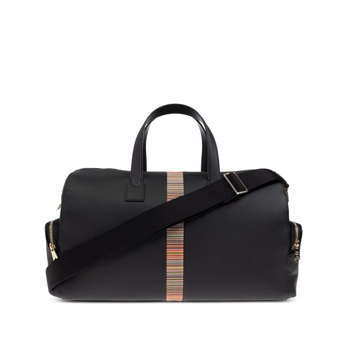 Paul Smith Leather 'Signature Stripe' Trim Holdall