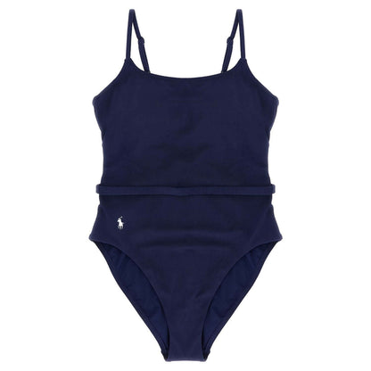 Polo Ralph Lauren Blue Polyester One-Piece Swimsuit