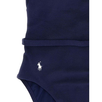 Polo Ralph Lauren Blue Polyester One-Piece Swimsuit