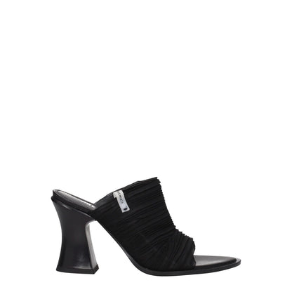 Premiata Black Fabric Platform Sandals