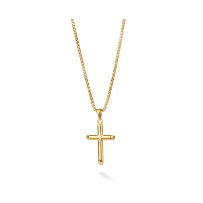 Gold cross pendant necklace - RADIANT JEWELS JEWELRY Mod. RH000109.