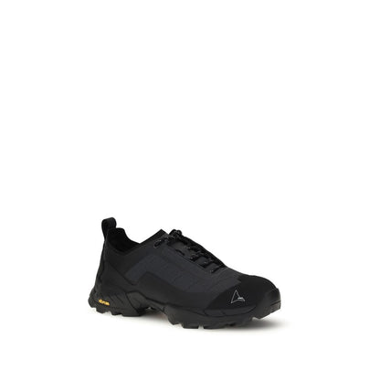 ROA Black Polyamide Athletic Sneakers with Vibram® sole and rubber toe cap for optimal traction and breathability.