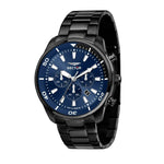 SECTOR Mod. OVERSIZE men's wristwatch with 48mm stainless steel case, blue chronograph dial, water resistant 10 ATM, quartz movement.