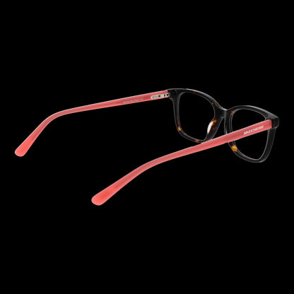 Back view of SKECHERS MOD. SE1670 47052 eyeglasses, designed for ladies, featuring red and black frame.