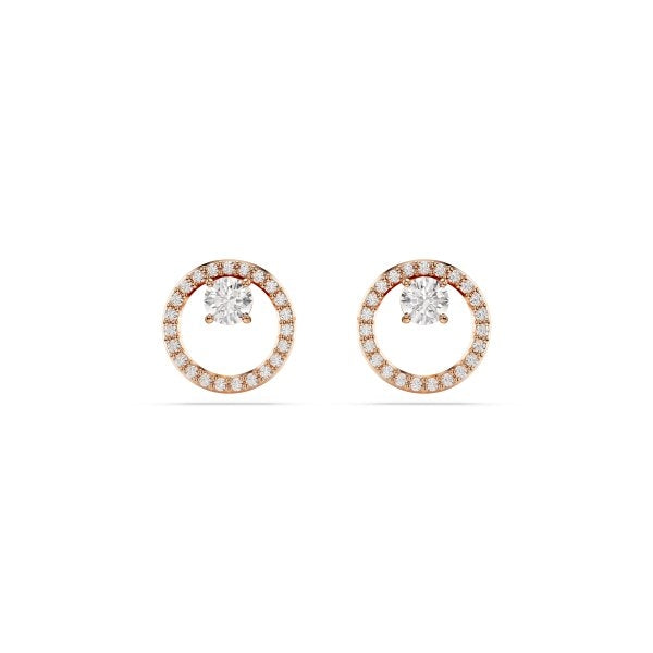 Elegant earrings, SWAROVSKI Mod. 5692263, featuring brilliant stones in a modern design.