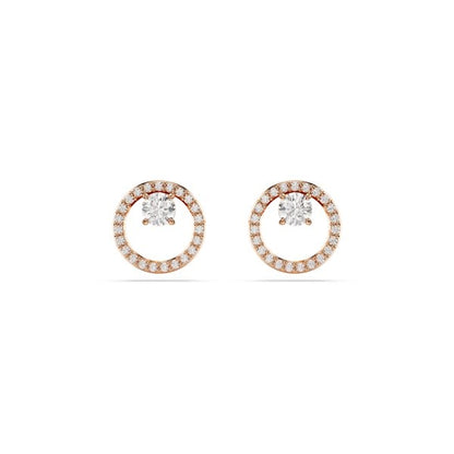 Elegant earrings, SWAROVSKI Mod. 5692263, featuring brilliant stones in a modern design.