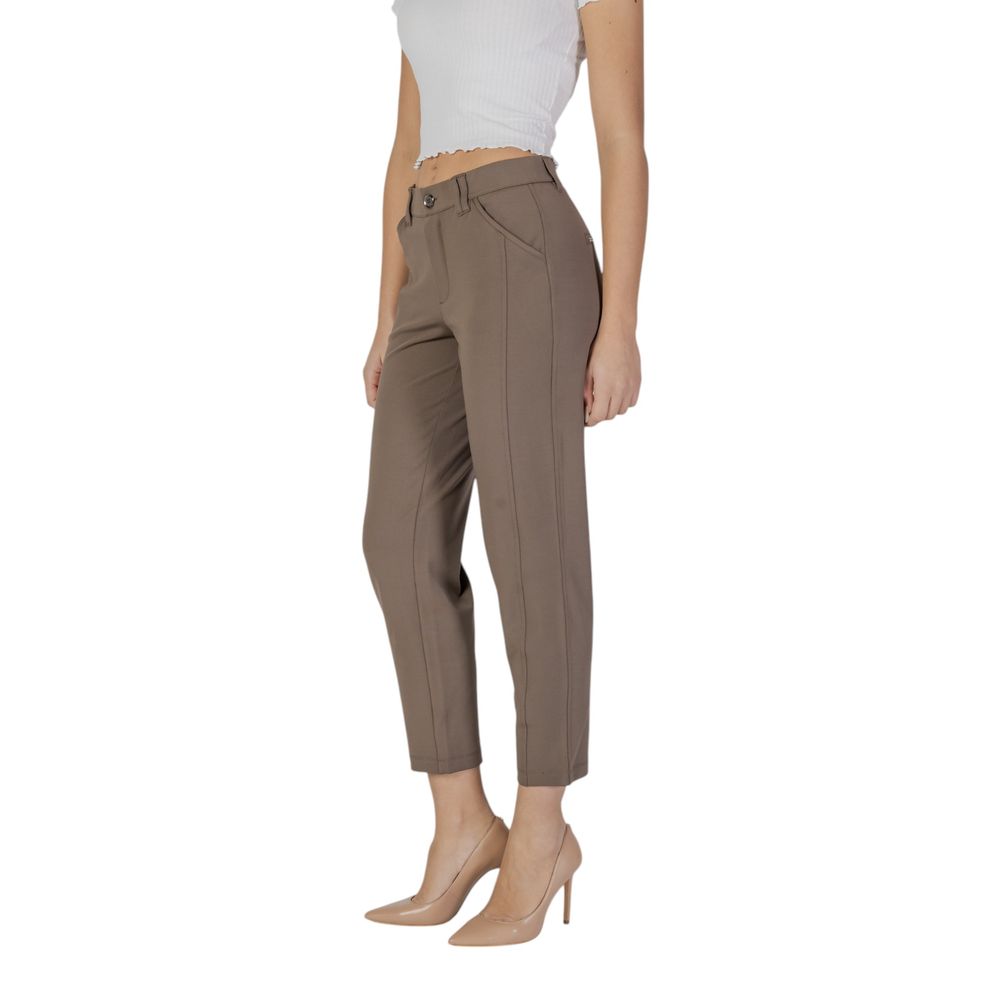 Street One Brown Polyester Pant