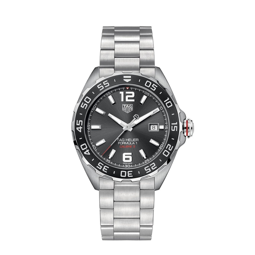 TAG HEUER Mod. FORMULA 1 CAL. 5 wristwatch, 43mm stainless steel case, sapphire dial, water resistant 20 ATM, mechanical automatic movement