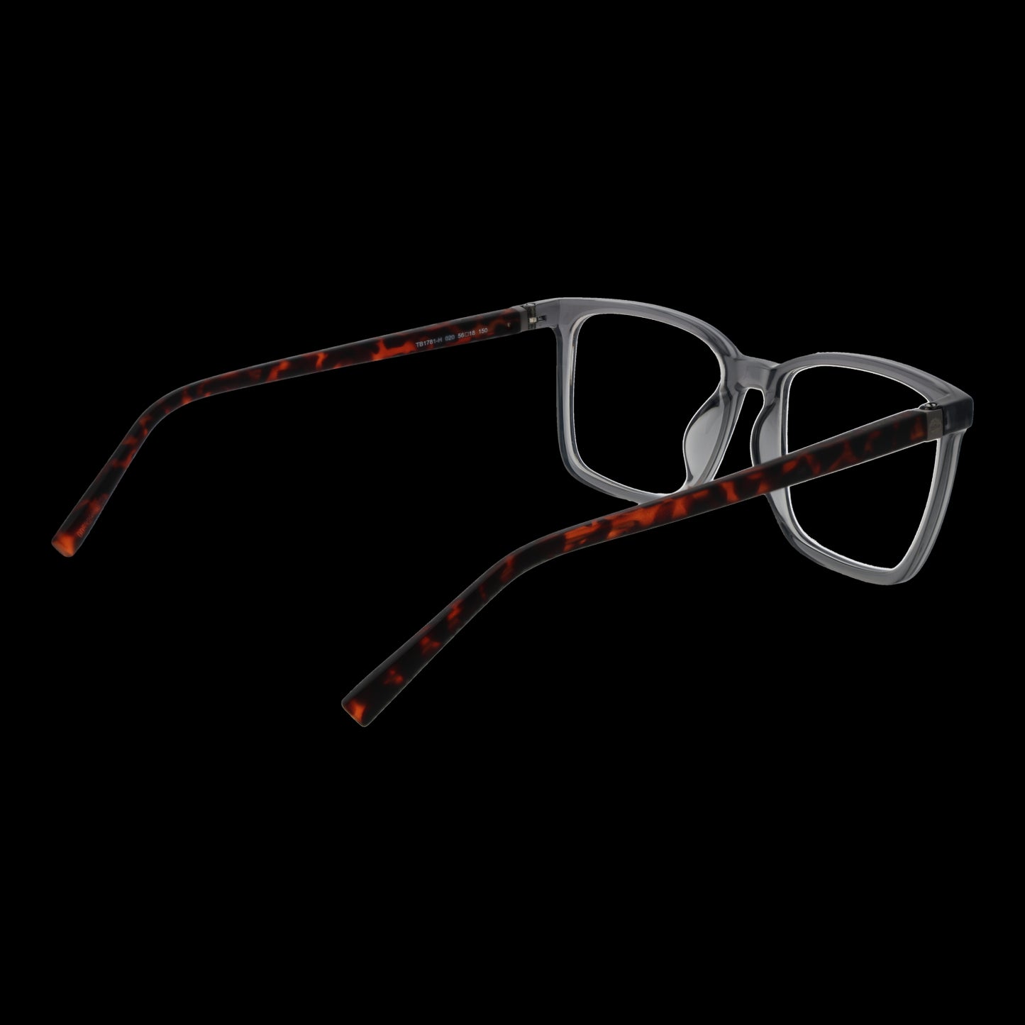 TIMBERLAND MOD. TB1781-H 56020 gent eyewear with tortoise shell arms and clear frames.