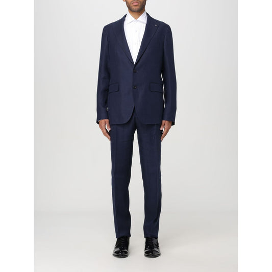 Tagliatore Multicolor Wool Two-Piece Suit 1728,67400106144,Clothing,IT50 | L,Men,Multicolor,New with tags,Suits & Blazers - Clothing,Tagliatore,Two-Piece Suits - Suits & Blazers - Clothing