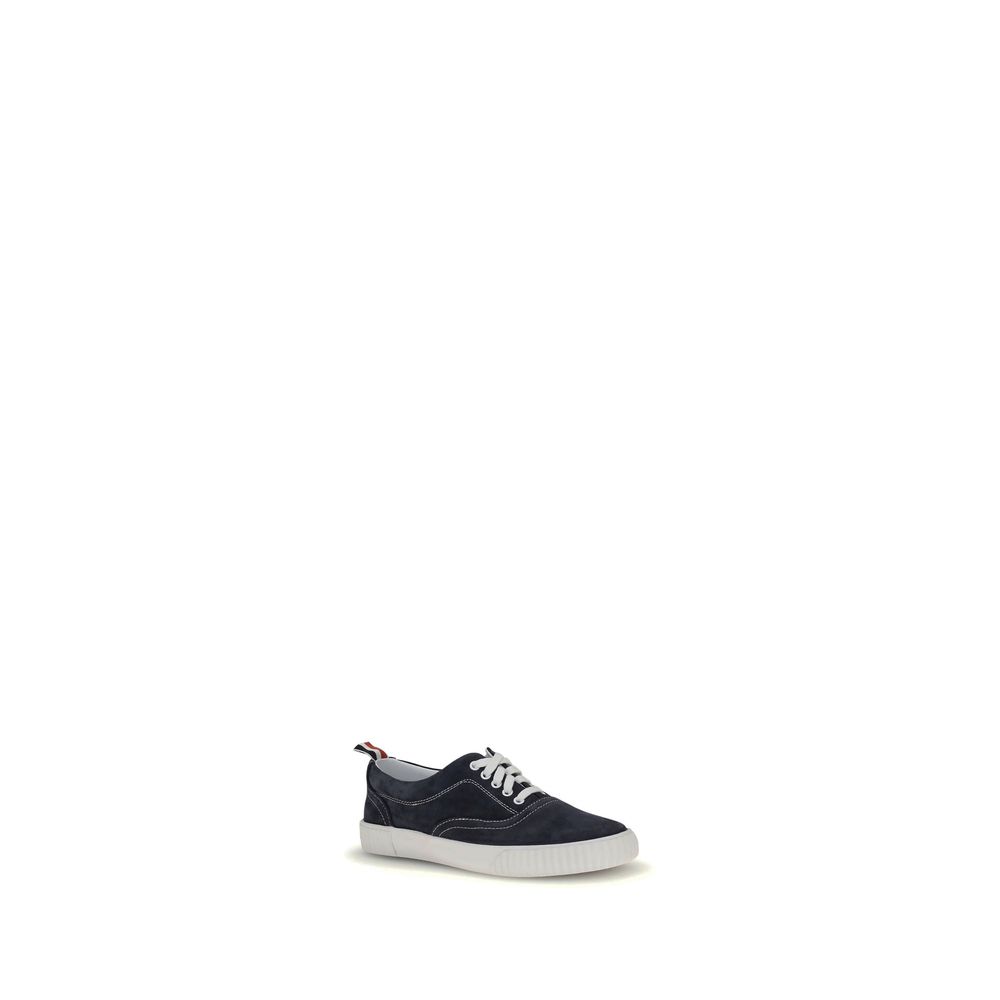 Thom Browne Blue Calf Leather Bos Taurus Low Top Sneakers