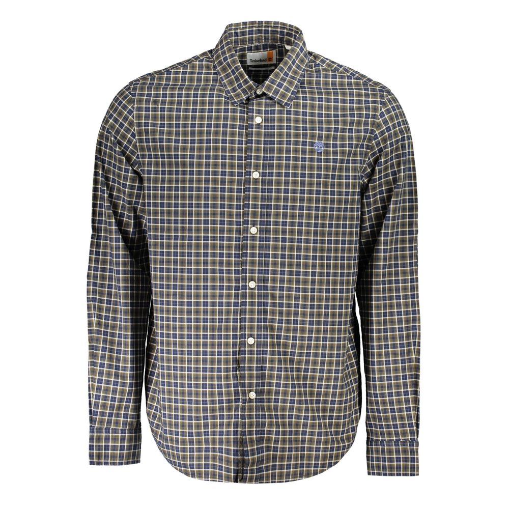 Timberland Blu Cotton Men Shirt