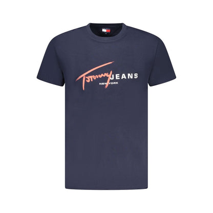 Tommy Hilfiger Blue Cotton Men's T-Shirt