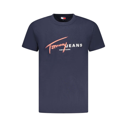 Tommy Hilfiger Blue Cotton Men's T-Shirt
