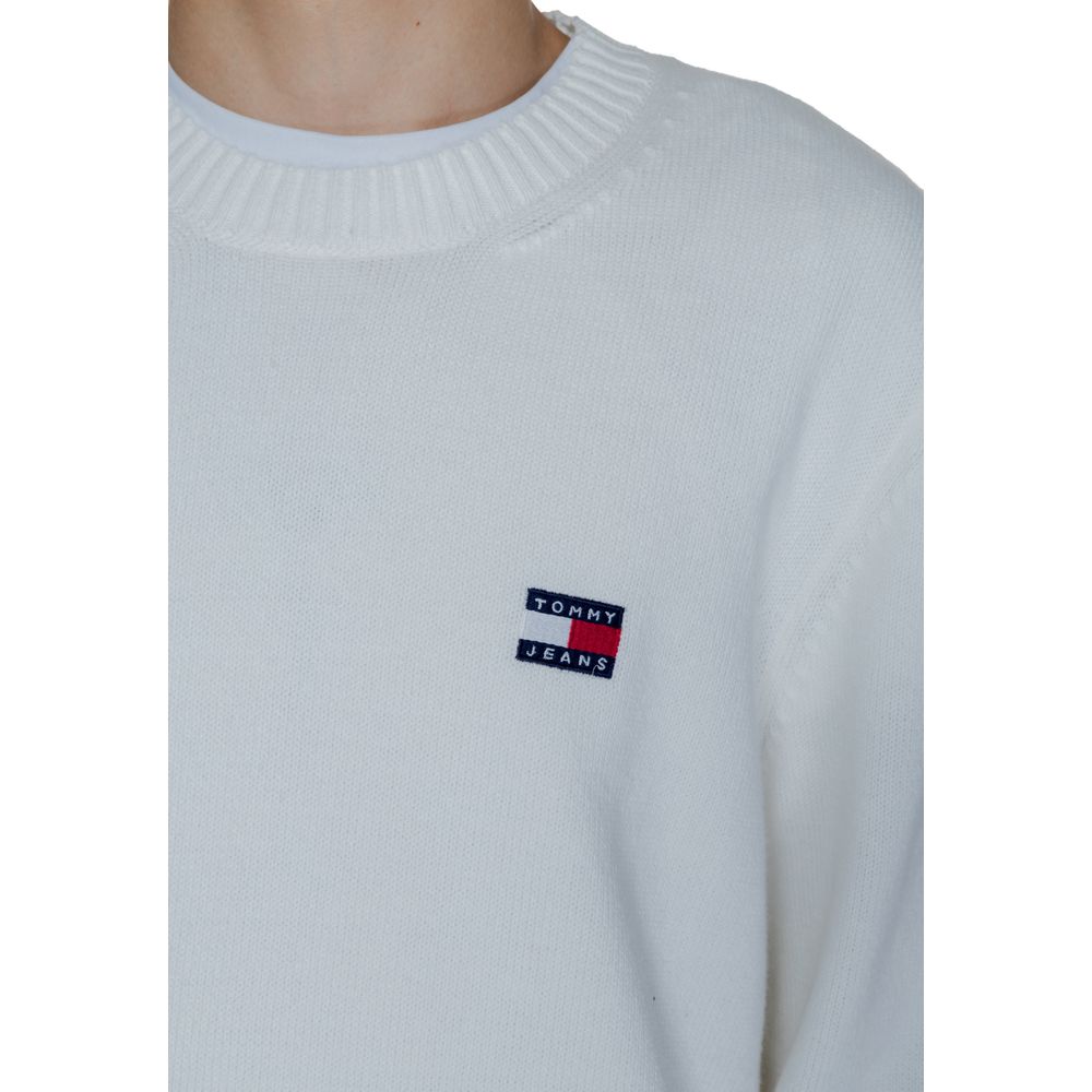 Tommy Hilfiger Jeans White Cotton Sweatshirt
