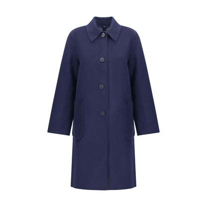 Tory Burch Blue Wool Coat