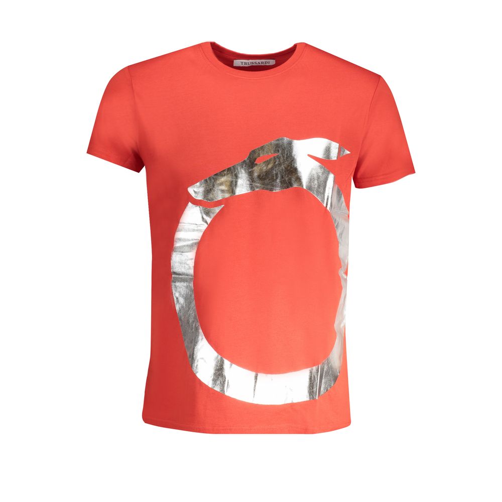 Trussardi Red Cotton Men's T-Shirt