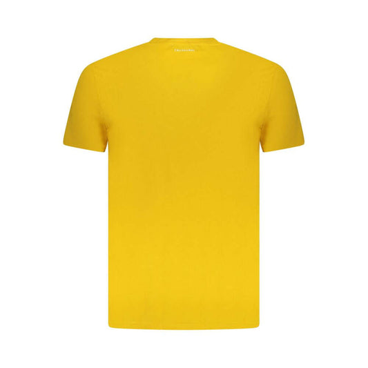 Trussardi Yellow Cotton Men T-Shirt