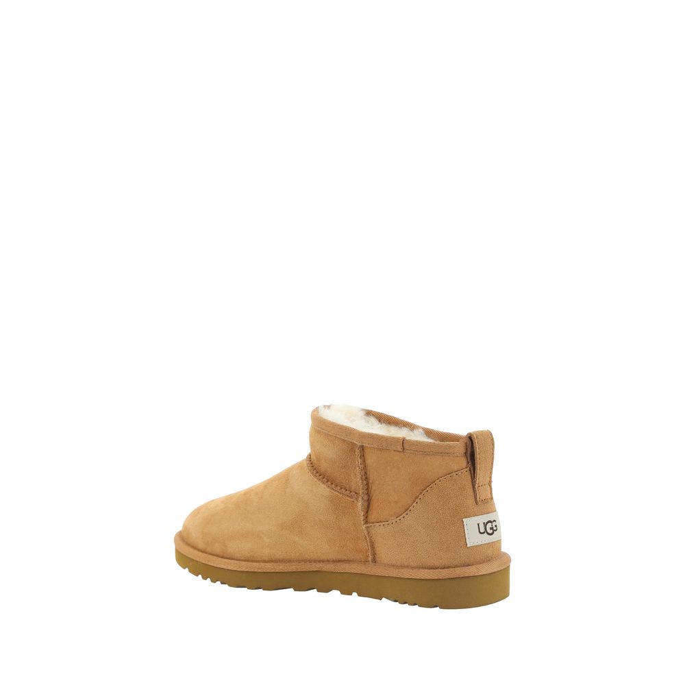UGG Brown Goatskin Ankle Boots