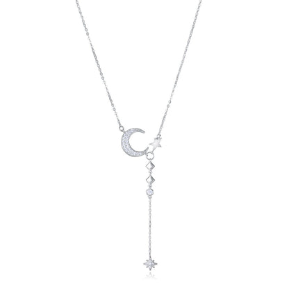 Elegant VICEROY JEWELS Mod. 13205C000-30 silver necklace for ladies, featuring quartz movement and 10 ATM water resistance.