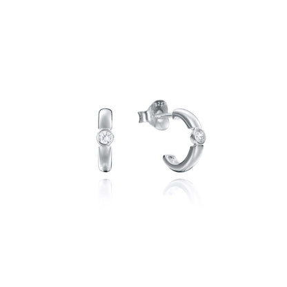 VICEROY JEWELS Mod. 71036E000-38 silver 925° quartz analog earrings, 3 ATM water resistant, set in official box, 38 mm design.