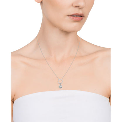 VICEROY JEWELS Mod. 85021C000-38 necklace for ladies, featuring a 925 silver pendant, showcased on a model against a white background.