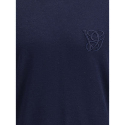 Valentino Blue Fleece Wool Turtleneck