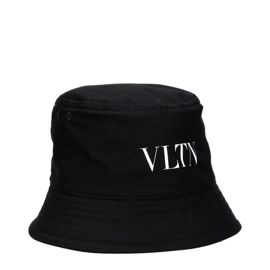Valentino Garavani Black Cotton Bucket Hat