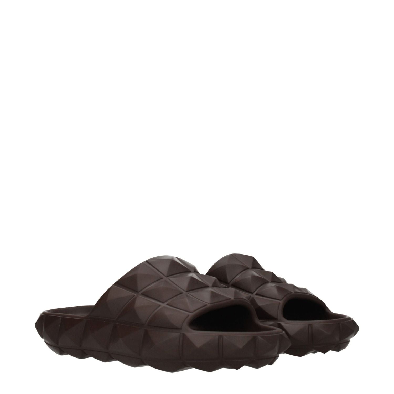 Valentino Garavani Brown Cotton Slippers