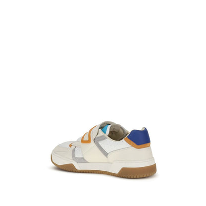 Valentino Garavani Multicolor Calf Leather Bos Taurus Athletic Sneakers, featuring sophisticated design with green details and comfortable fit.