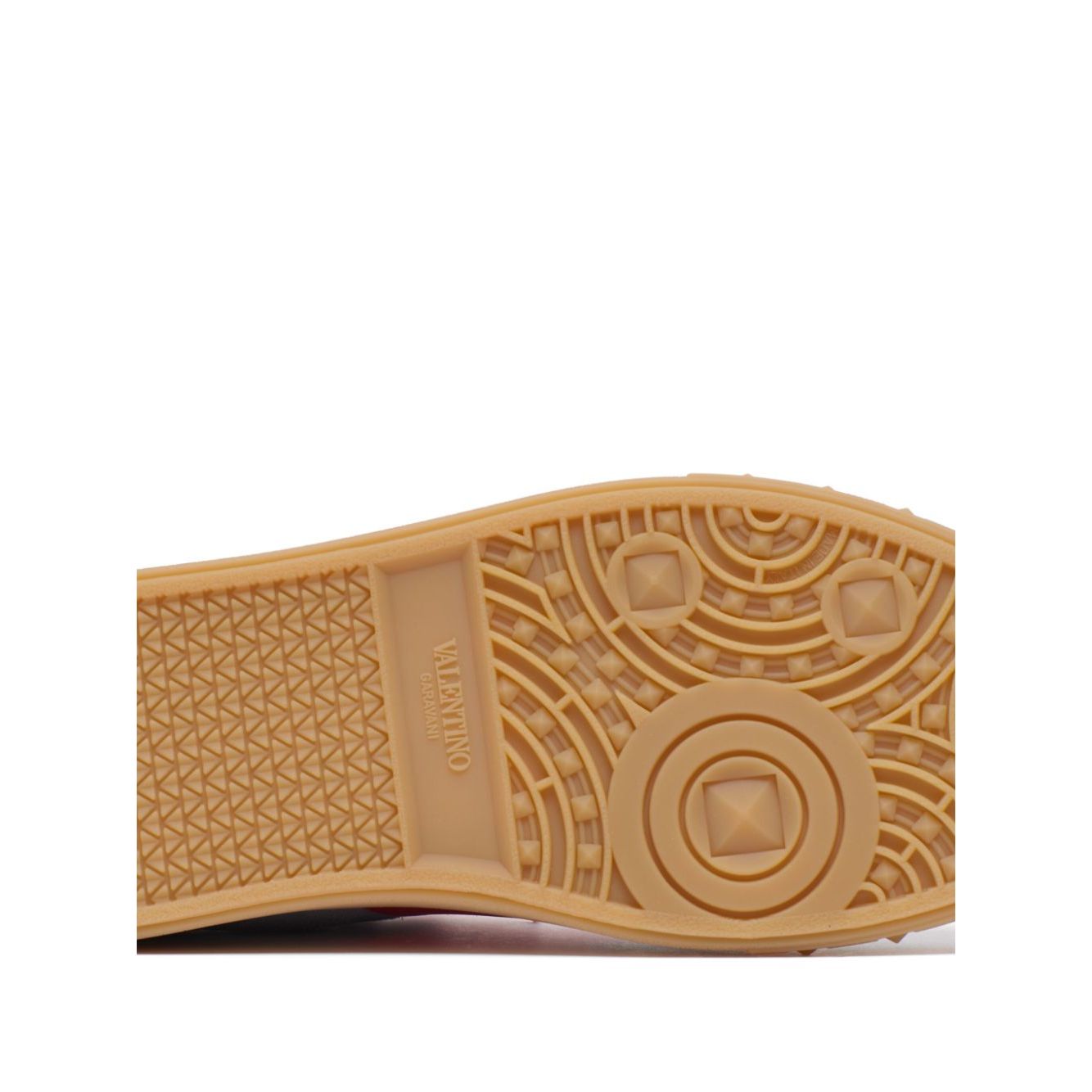 Valentino Garavani Upvillage Low Top Sneaker In Split Leather And Calfskin Nappa Leather