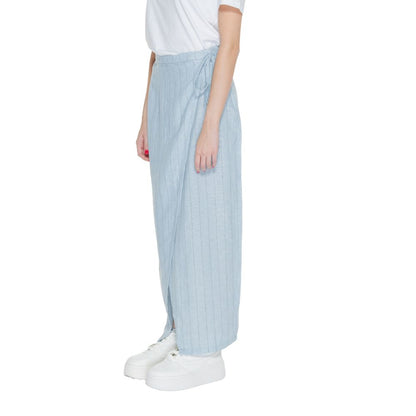 Vero Moda Light Blue Linen Long Skirt