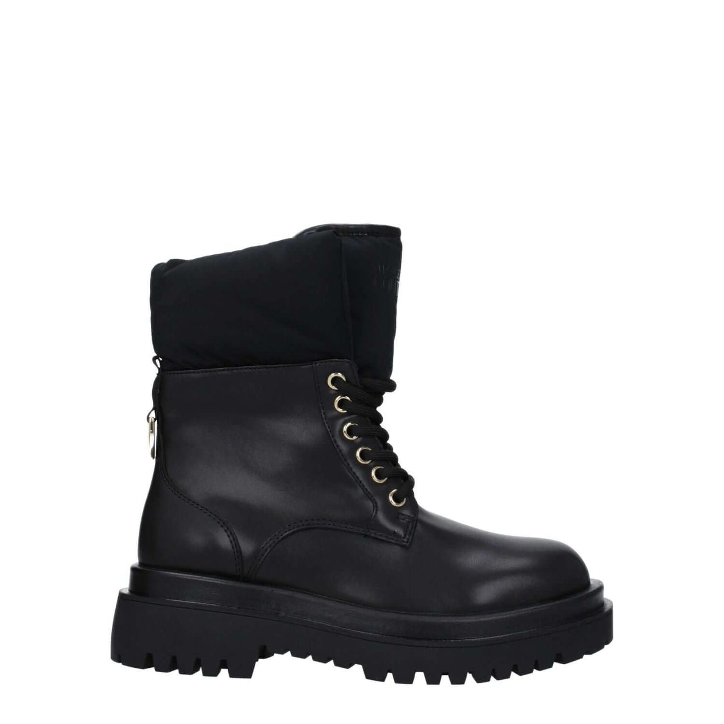 Versace Jeans Black Polyethylene Ankle Boots