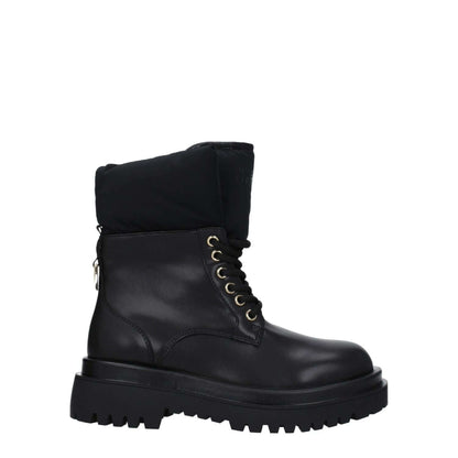Versace Jeans Black Polyethylene Ankle Boots