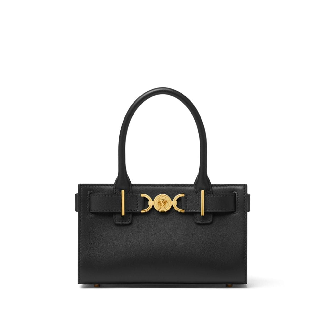 Front view with bag zipped and handles upright.