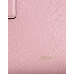 Versace Pink Small Top Handle Grainy Calf Leather Crossbody Bag Versace Light Pink