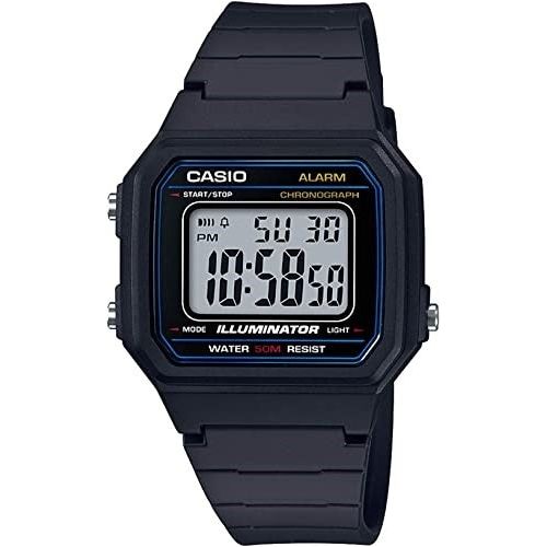 CASIO TIMELESS COLLECTION Mod. SPORT ILLUMINATOR WR 50M, ALARM, CHRONOGRAPH - BLACK-0