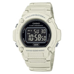 CASIO TIMELESS COLLECTION Mod. SPORT- ILLUMINATOR. WR 50M. ALARM. CHRONOGRAPH - WHITE - COLORED SERIE wristwatch on resin strap.