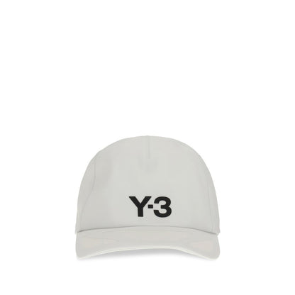 Y-3 White Recycled Polyester Cap (Baseball Hat) with Climacool technology front view