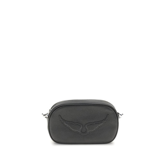 Zadig & Voltaire Black Calf Leather Bos Taurus Shoulder Bag
